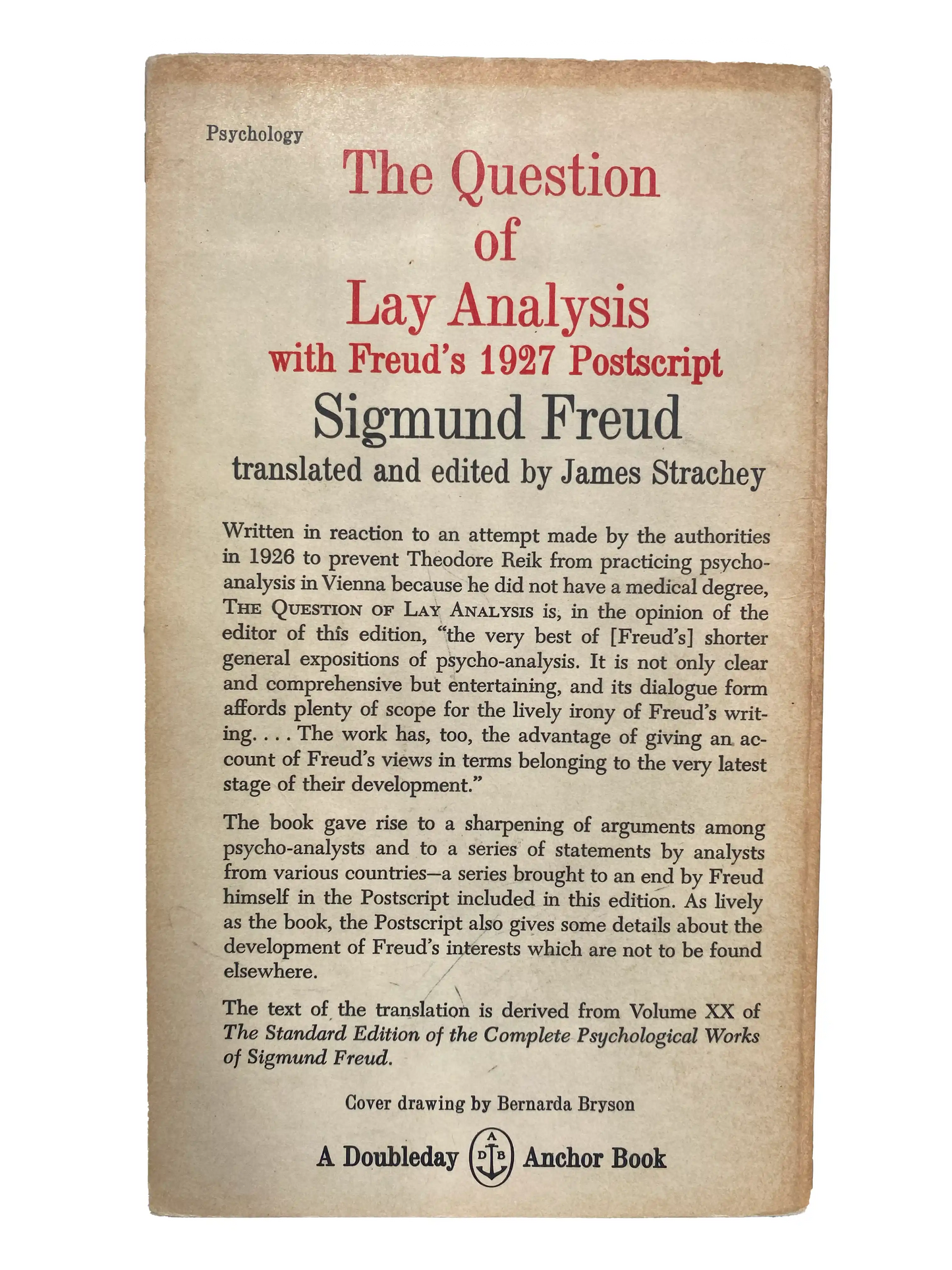 The Question of Lay Analysis by Sigmund Freud